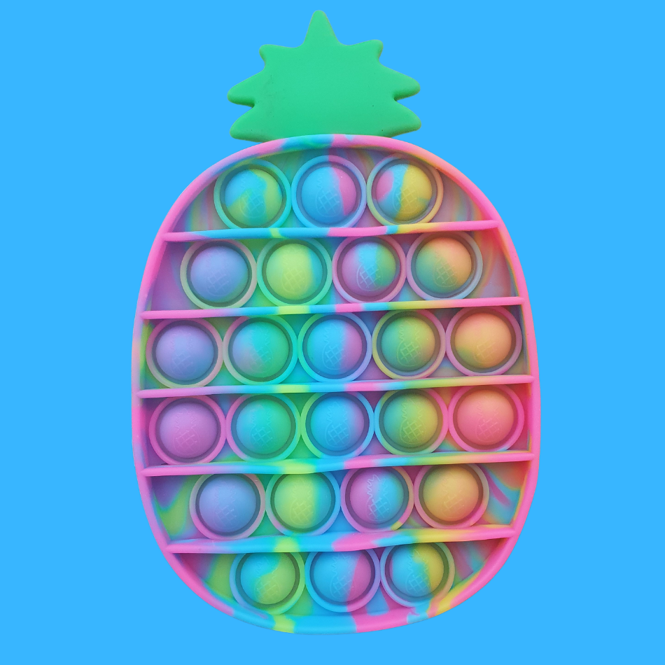 Funky Pineapple Pastel Bubble Fidget Toy Push Pop It